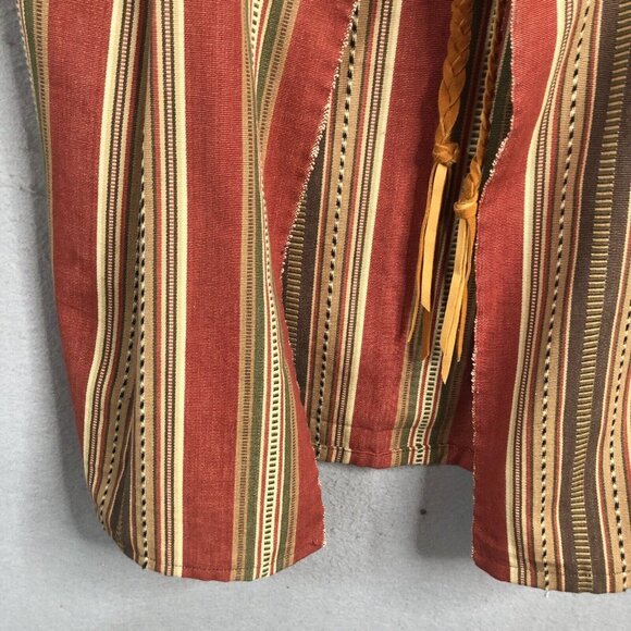 Vintage Handmade Vest One Size Western Art to Wear Mexican Boho Artsy Cross - Picture 12 of 16